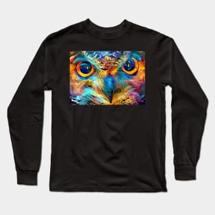 Colorful Owl Long Sleeve T-Shirt